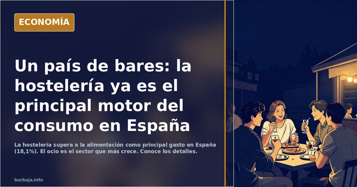 Un país de bares: la hostelería ya es el principal motor del consumo en España