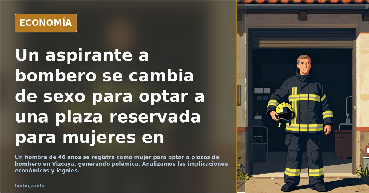 Un aspirante a bombero se cambia de sesso para optar a una plaza reservada para mujeres en Vizcaya