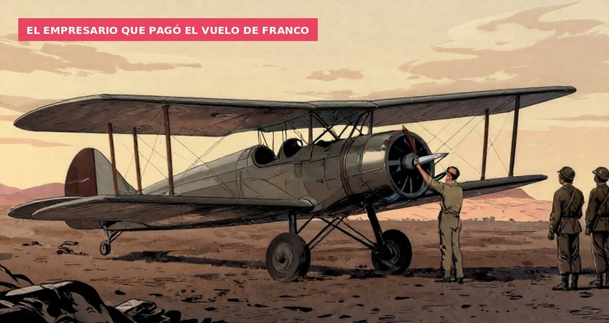 El empresario que pagó el vuelo de Franco