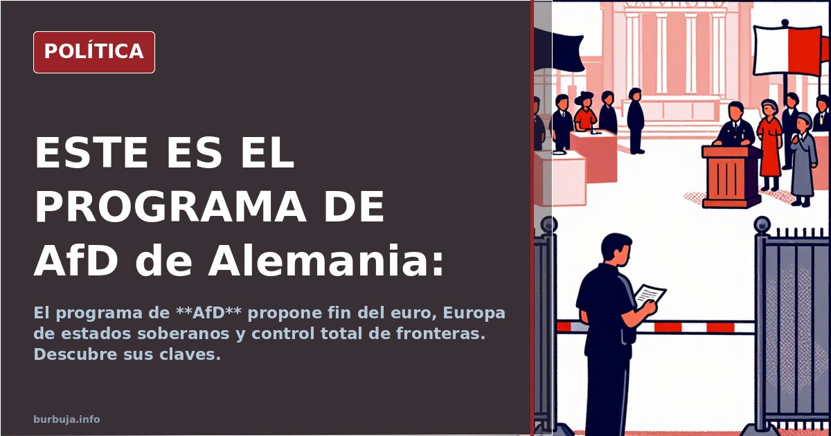 ESTE ES EL PROGRAMA DE AfD de Alemania: