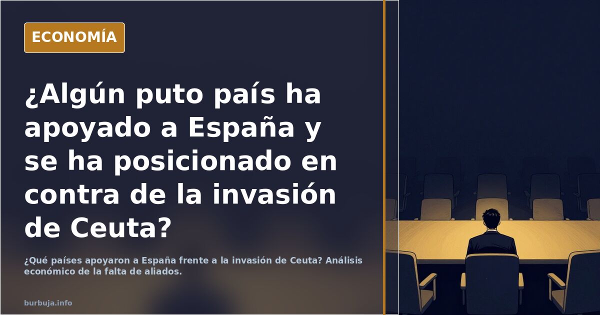 ¿Algún país ha apoyado a España contra la invasión de Ceuta?