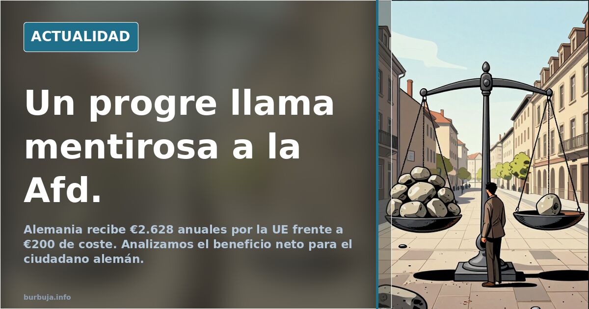 Un progre llama mentirosa a la Afd.