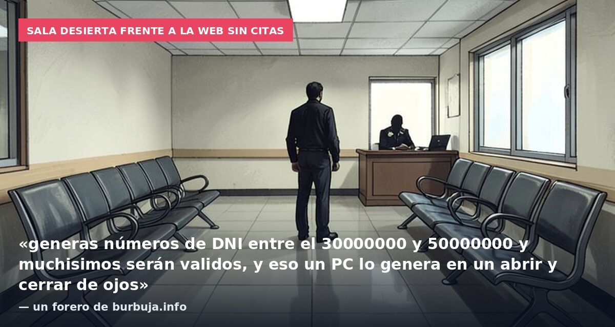 Imposible renovar el DNI por los revendedores de citas previas