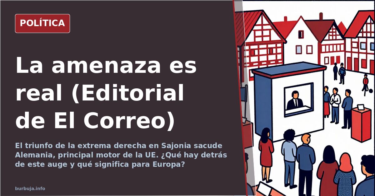La amenaza es real (Editorial de El Correo)