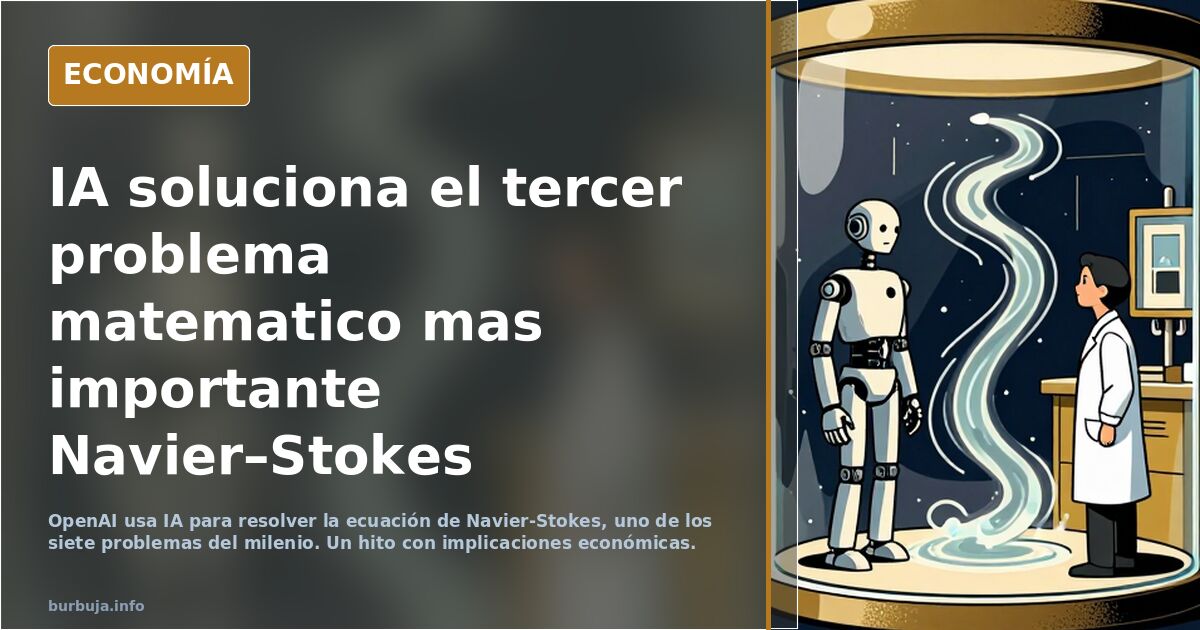 IA soluciona el tercer problema matematico mas importante Navier–Stokes