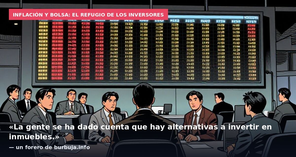 Inflación y bolsa: el refugio de los inversores: «La gente se ha dado cuenta que hay alternativas a invertir en inmuebles.» — un forero de burbuja.info