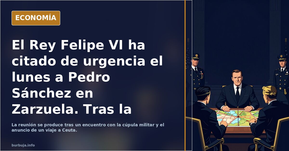El Rey Felipe VI ha citado de urgencia el lunes a Pedro Sánchez en Zarzuela.
Tras la reunión sorpresa del