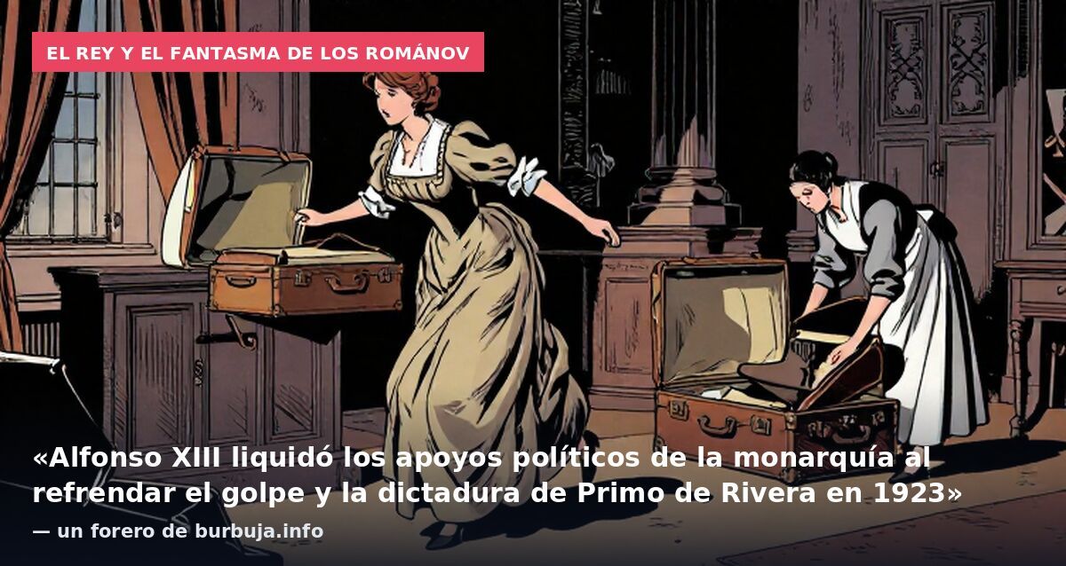 El rey y el fantasma de los Románov: «Alfonso XIII liquidó los apoyos políticos de la monarquía al refrendar el golpe y la dictadura de Primo de Rivera en 1923» — un forero de burbuja.info