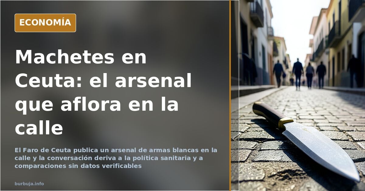 Ceuta: el arsenal de armas blancas que aflora en las calles