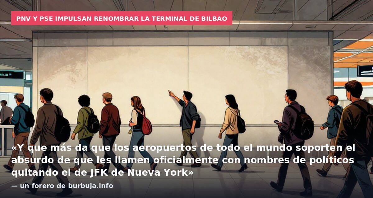El aeropuerto de Bilbao podría llamarse Lehendakari Aguirre: PNV y PSE impulsan el cambio de nombre