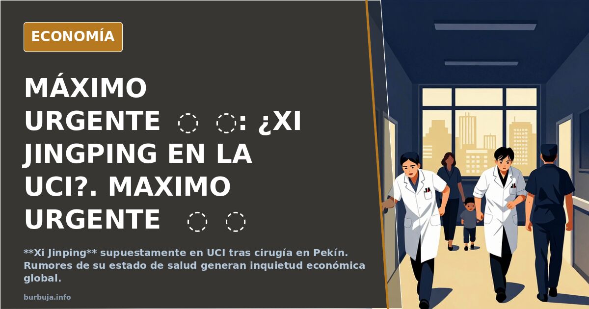 Máximo urgente❗️❗️: ¿xi jingping en la UCI?. Maximo urgente ❗️❗️