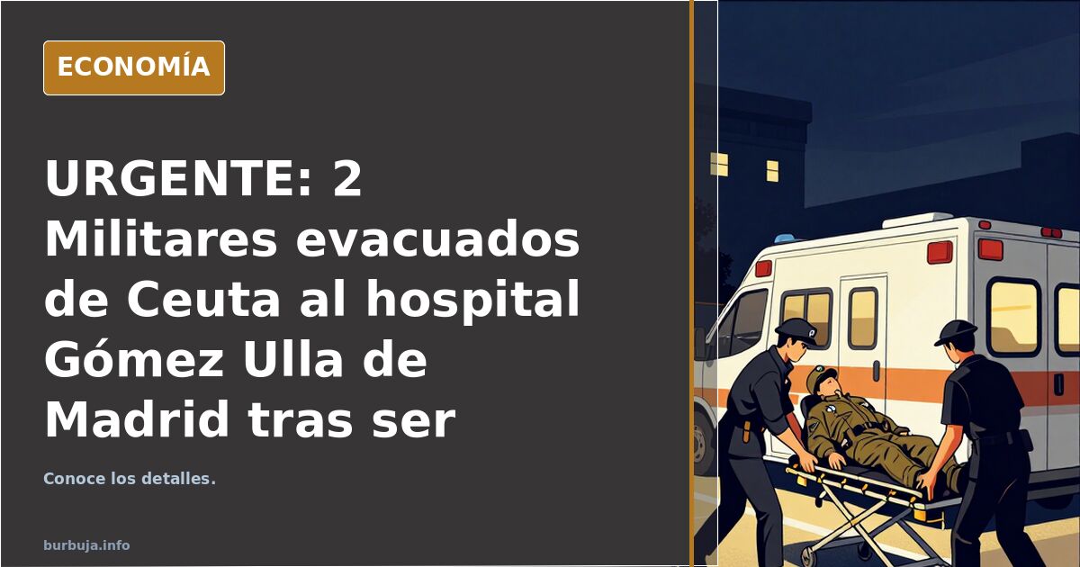 Dos militares evacuados tras una agresión en Ceuta