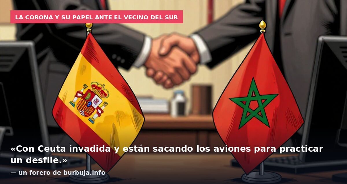 La Corona y su papel ante el vecino del sur: «Con Ceuta invadida y están sacando los aviones para practicar un desfile.» — un forero de burbuja.info