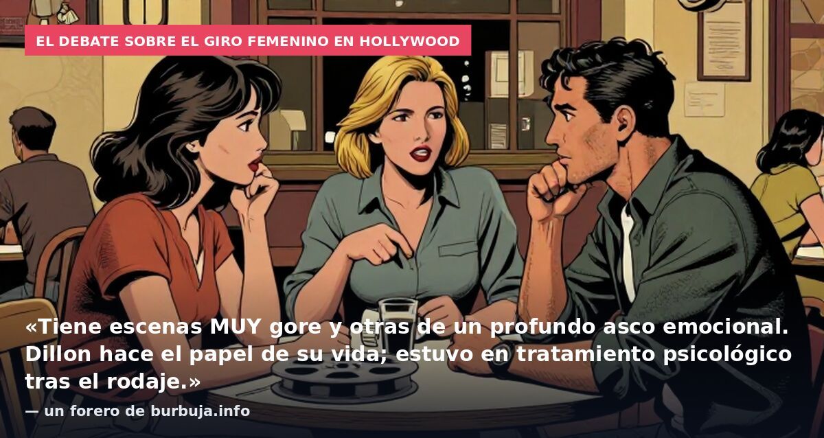 El debate sobre el giro femenino en Hollywood: «Tiene escenas MUY gore y otras de un profundo asco emocional. Dillon hace el papel de su vida; estuvo en tratamiento psicológico tras el rodaje.» — un forero de burbuja.info