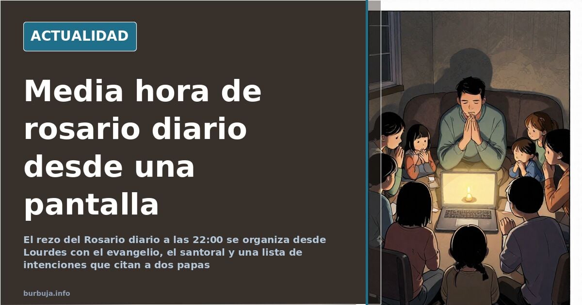 El rosario diario de las 22:00 que se reza desde Lourdes