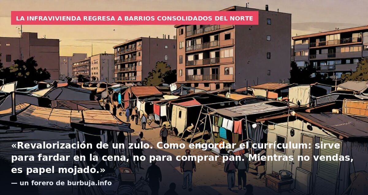 Vecinos del norte de Madrillín disfrutan la revalorización de sus zulos