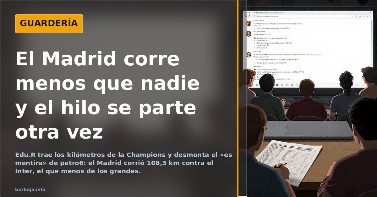 El Madrid corre menos que nadie y el hilo se parte otra vez