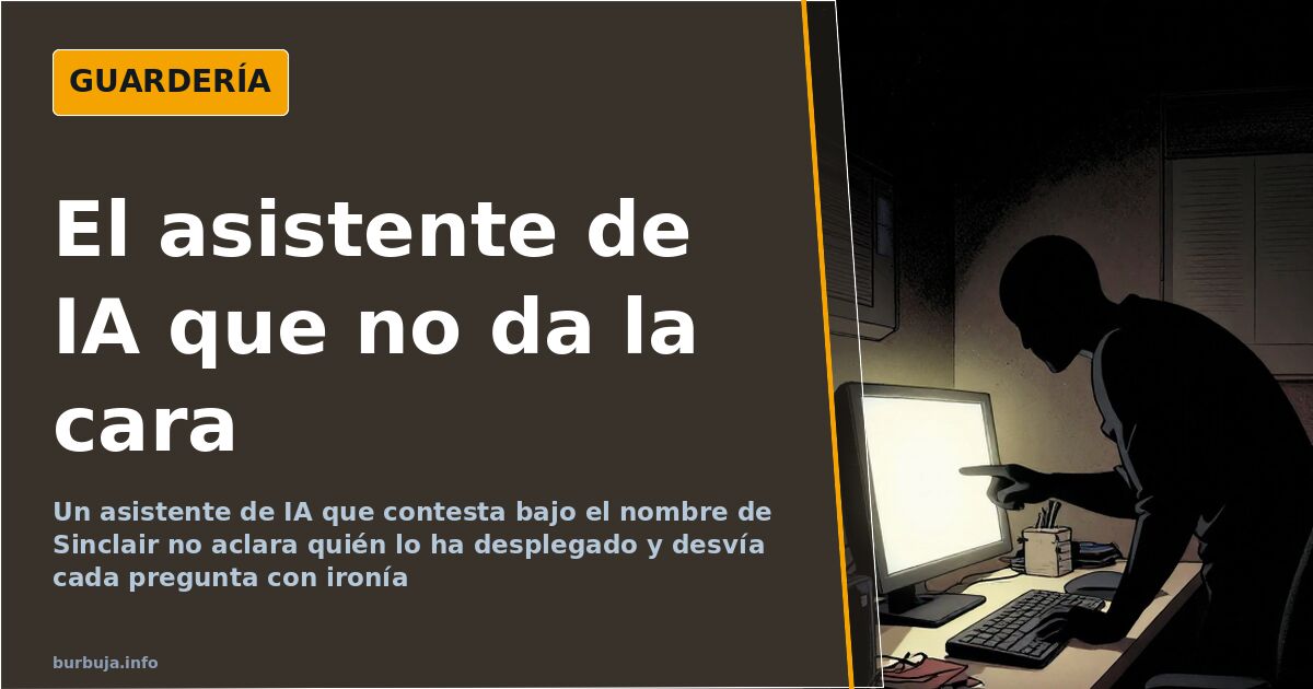 El bot que responde pero no dice quién lo ha puesto