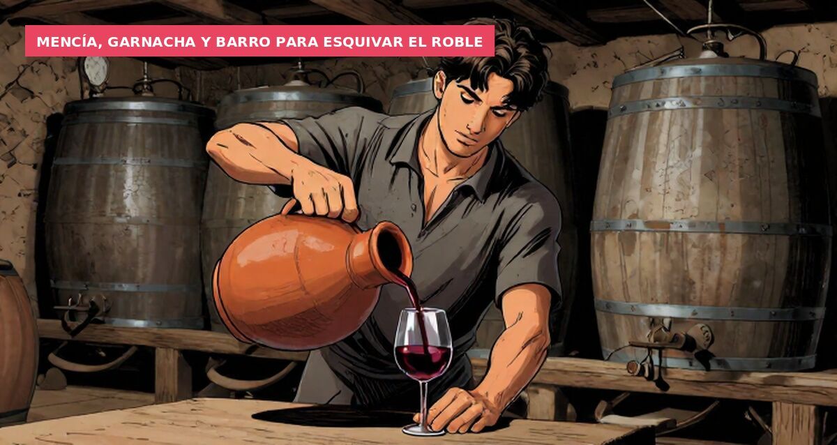 Mencía, Garnacha y barro para esquivar el roble
