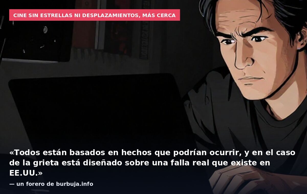 Cine sin estrellas ni desplazamientos, más cerca: «Todos están basados en hechos que podrían ocurrir, y en el caso de la grieta está diseñado sobre una falla real que existe en EE.UU.» — un forero de burbuja.info