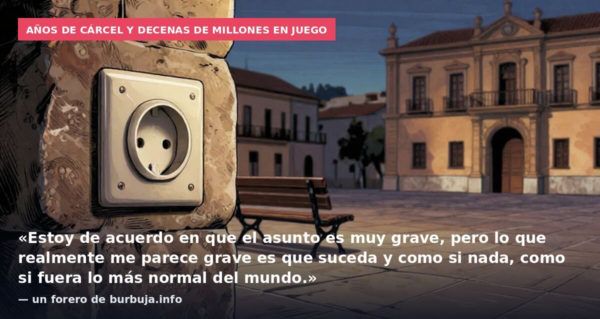 Años de cárcel y decenas de millones en juego: «Estoy de acuerdo en que el asunto es muy grave, pero lo que realmente me parece grave es que suceda y como si nada, como si fuera lo más normal del mundo.» — un forero de burbuja.info