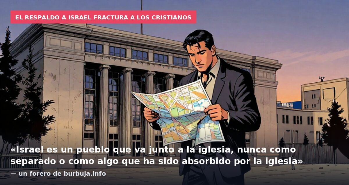 El respaldo a Israel fractura a los cristianos: «Israel es un pueblo que va junto a la iglesia, nunca como separado o como algo que ha sido absorbido por la iglesia» — un forero de burbuja.info