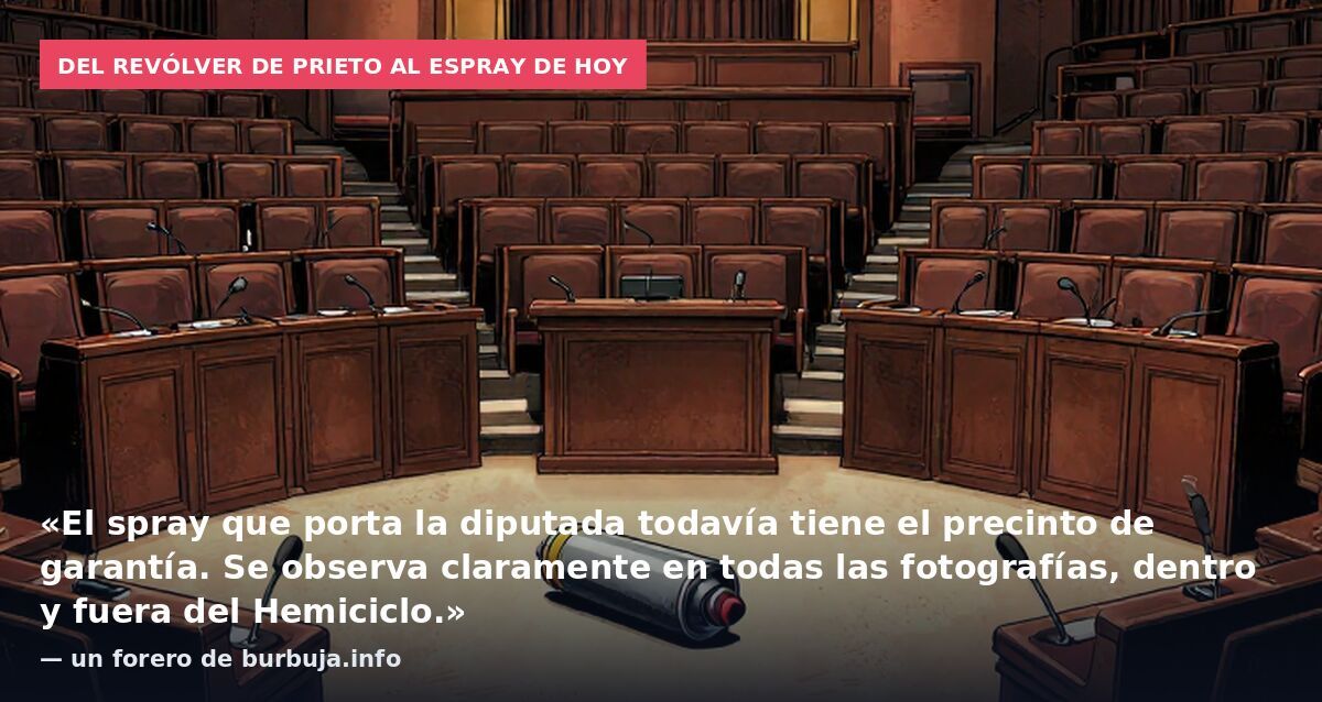 Echan spray ¿Pimienta? En el Congreso han cerrado baños y cocina