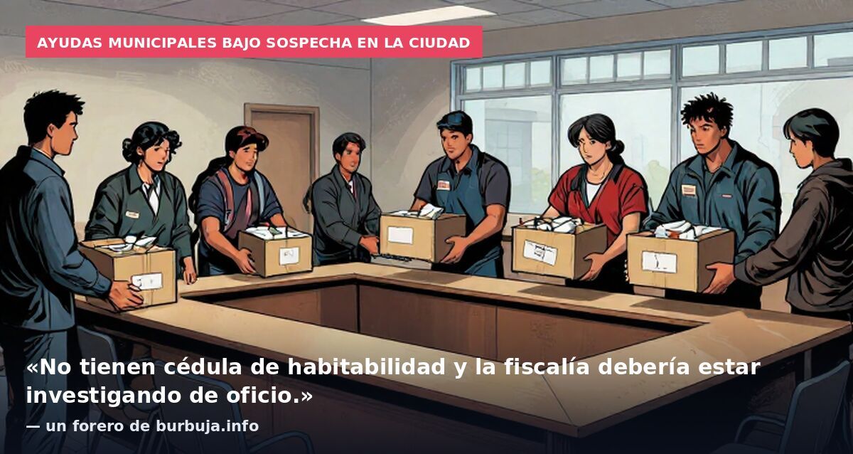 Ayudas municipales bajo sospecha en la ciudad: «No tienen cédula de habitabilidad y la fiscalía debería estar investigando de oficio.» — un forero de burbuja.info