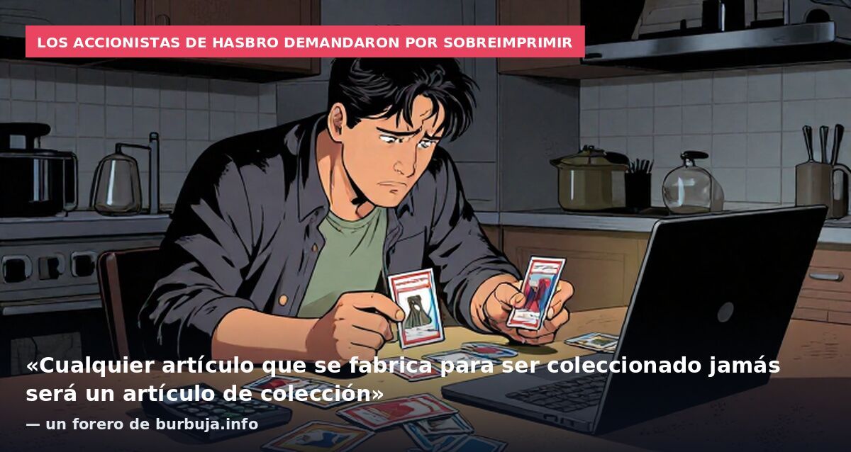 Los accionistas de Hasbro demandaron por sobreimprimir: «Cualquier artículo que se fabrica para ser coleccionado jamás será un artículo de colección» — un forero de burbuja.info