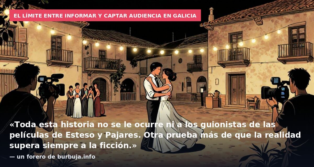 El novio de la boda habla y se publican fotos y vídeos