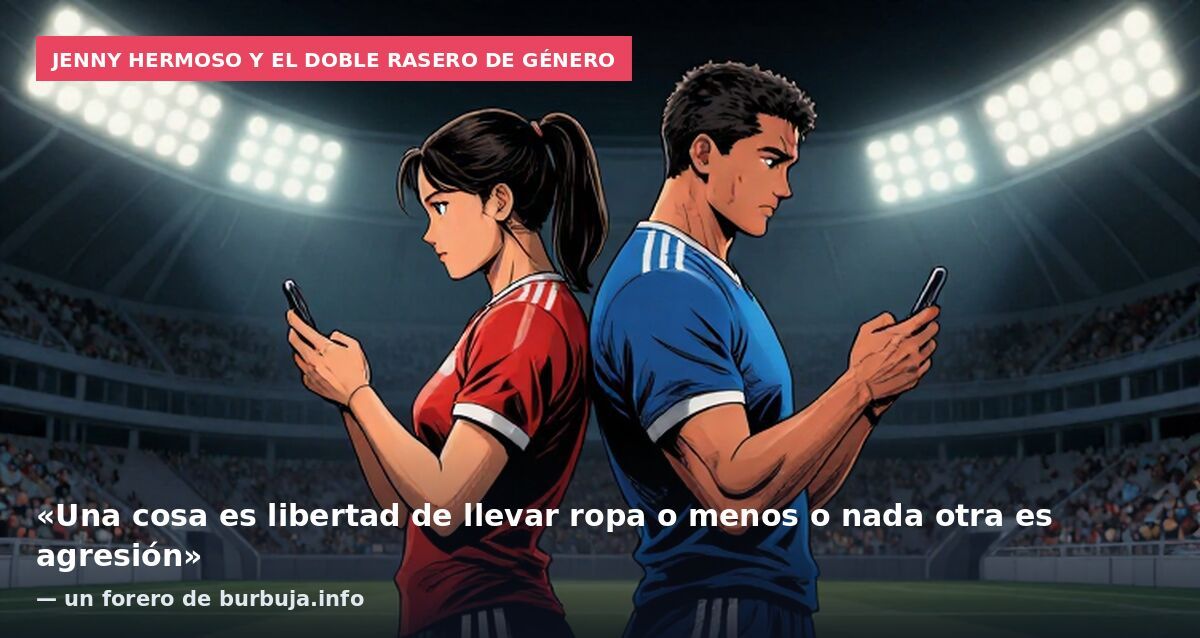 Jenny Hermoso y el doble rasero de género: «Una cosa es libertad de llevar ropa o menos o nada otra es agresión» — un forero de burbuja.info