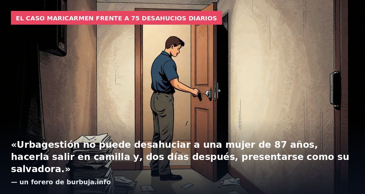 La empresa usurera le devuelve el piso a Maricarmen
