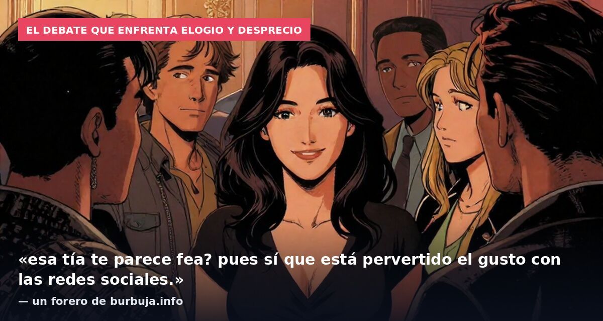 El debate que enfrenta elogio y desprecio: «esa tía te parece fea? pues sí que está pervertido el gusto con las redes sociales.» — un forero de burbuja.info