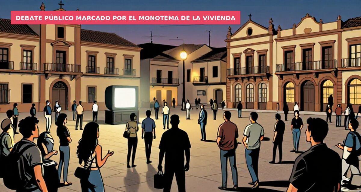 Debate público marcado por el monotema de la vivienda