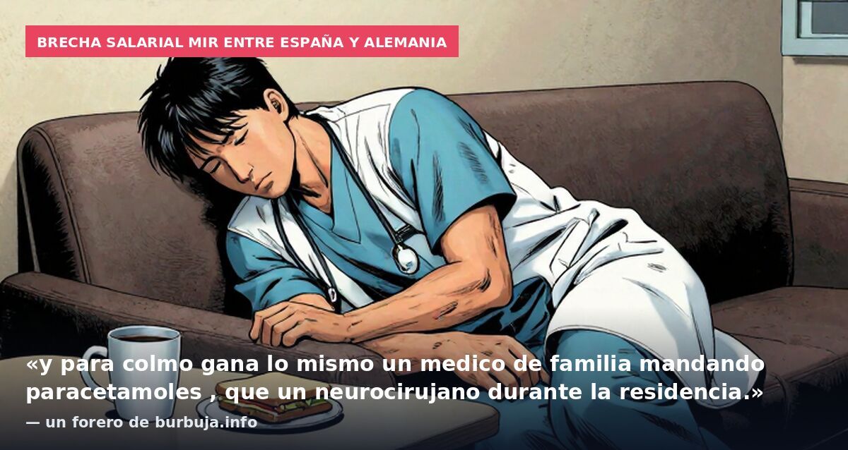 Brecha salarial MIR entre España y Alemania: «y para colmo gana lo mismo un medico de familia mandando paracetamoles , que un neurocirujano durante la residencia.» — un forero de burbuja.info