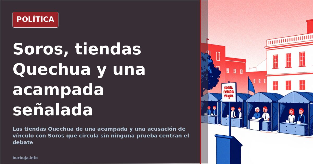 Tiendas de campaña durante una acampada