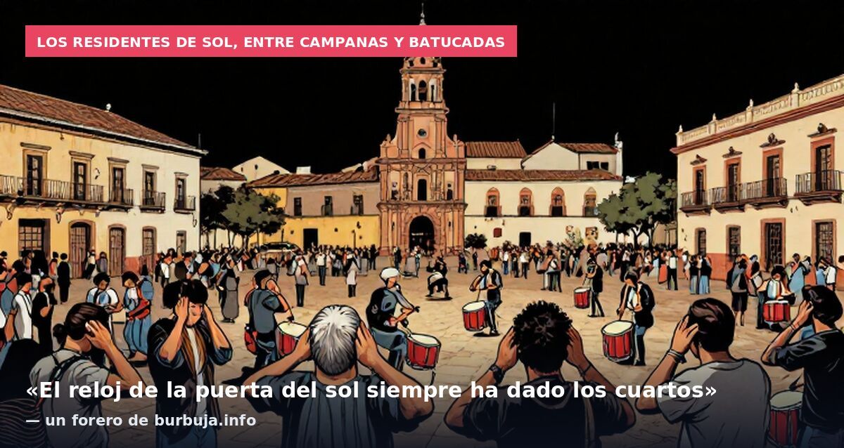 Campanas cada cuarto de hora en la Puerta del Sol