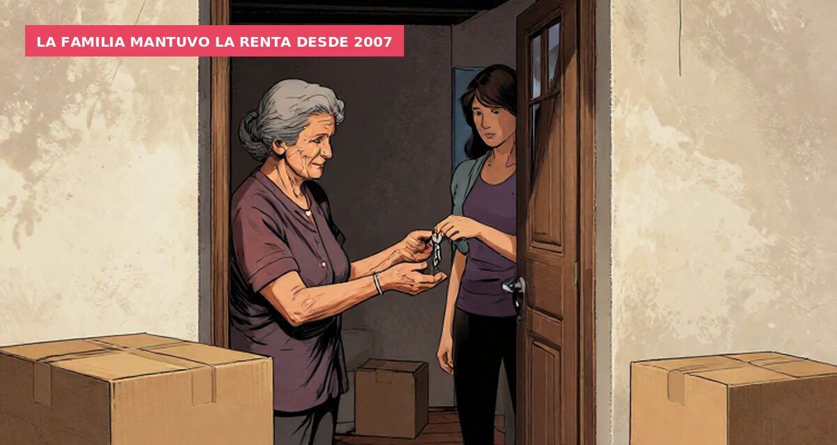 La familia mantuvo la renta desde 2007