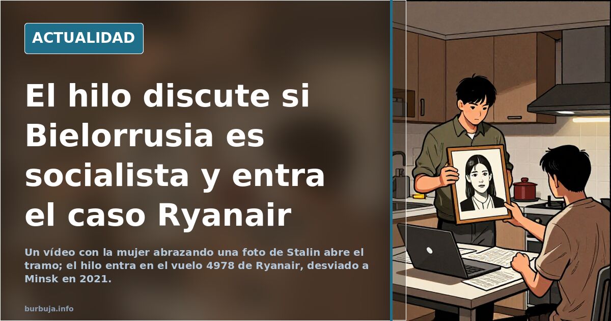 El hilo discute si Bielorrusia es socialista y entra el caso Ryanair