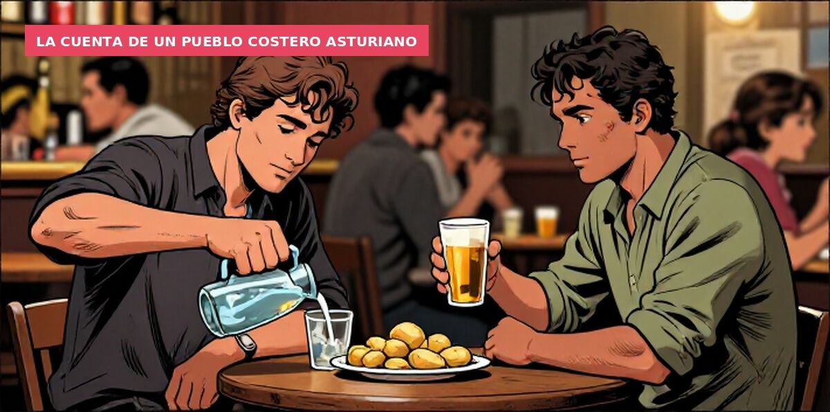 La cuenta de un pueblo costero asturiano