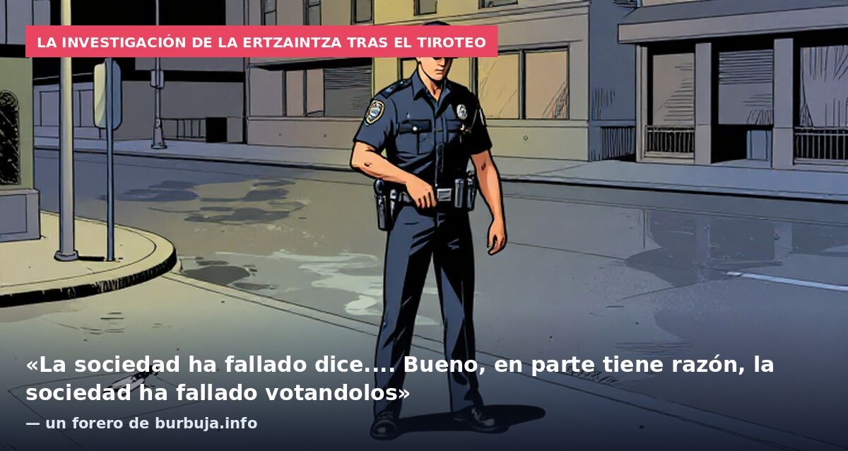 La investigación de la Ertzaintza tras el tiroteo: «La sociedad ha fallado dice.... Bueno, en parte tiene razón, la sociedad ha fallado votandolos» — un forero de burbuja.info