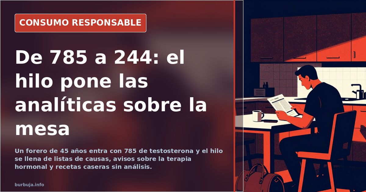244 de testosterona con 43 tacos. Respondo preguntas