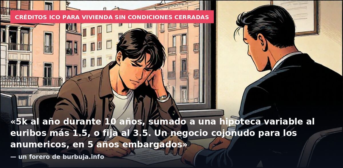 Créditos ICO al 0% para vivienda: ¿buena idea o panacea?