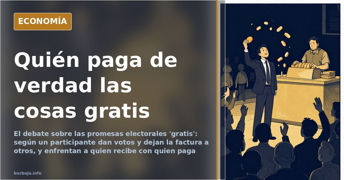 Las promesas electorales gratis: quién acaba pagando