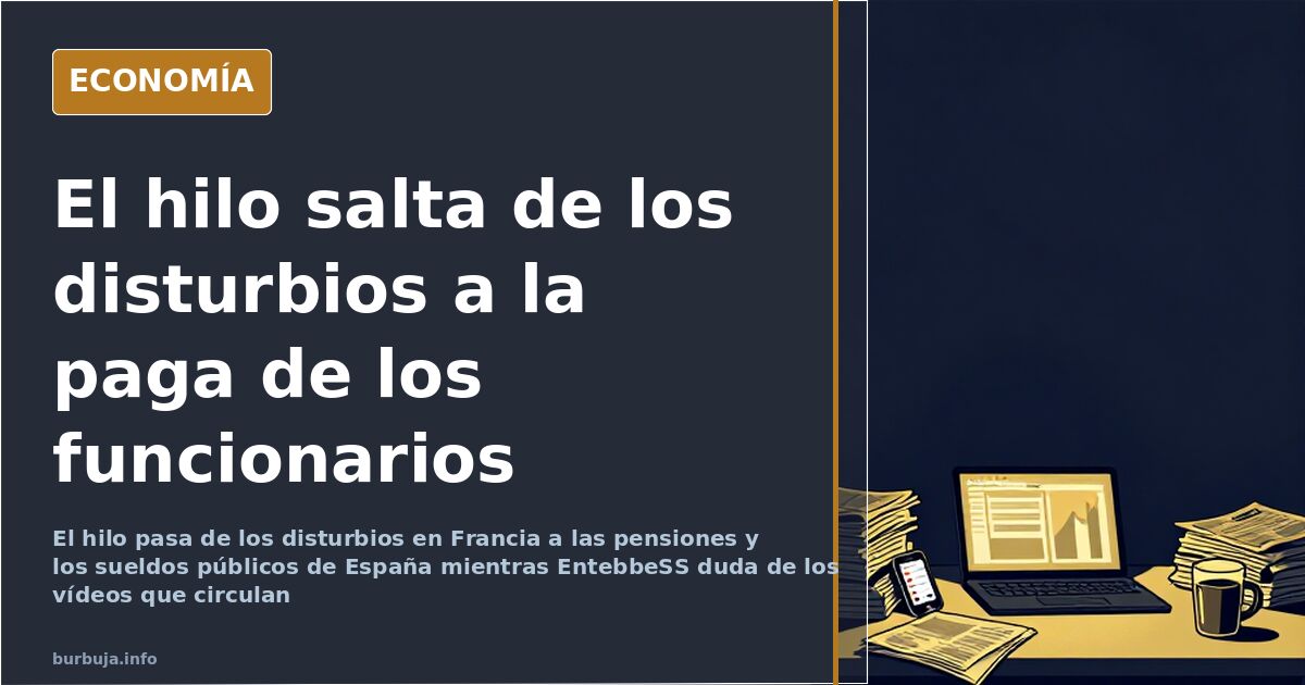El hilo salta de los disturbios a la paga de los funcionarios