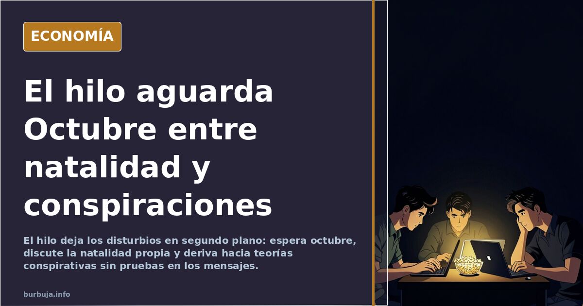 El hilo aguarda Octubre entre natalidad y conspiraciones