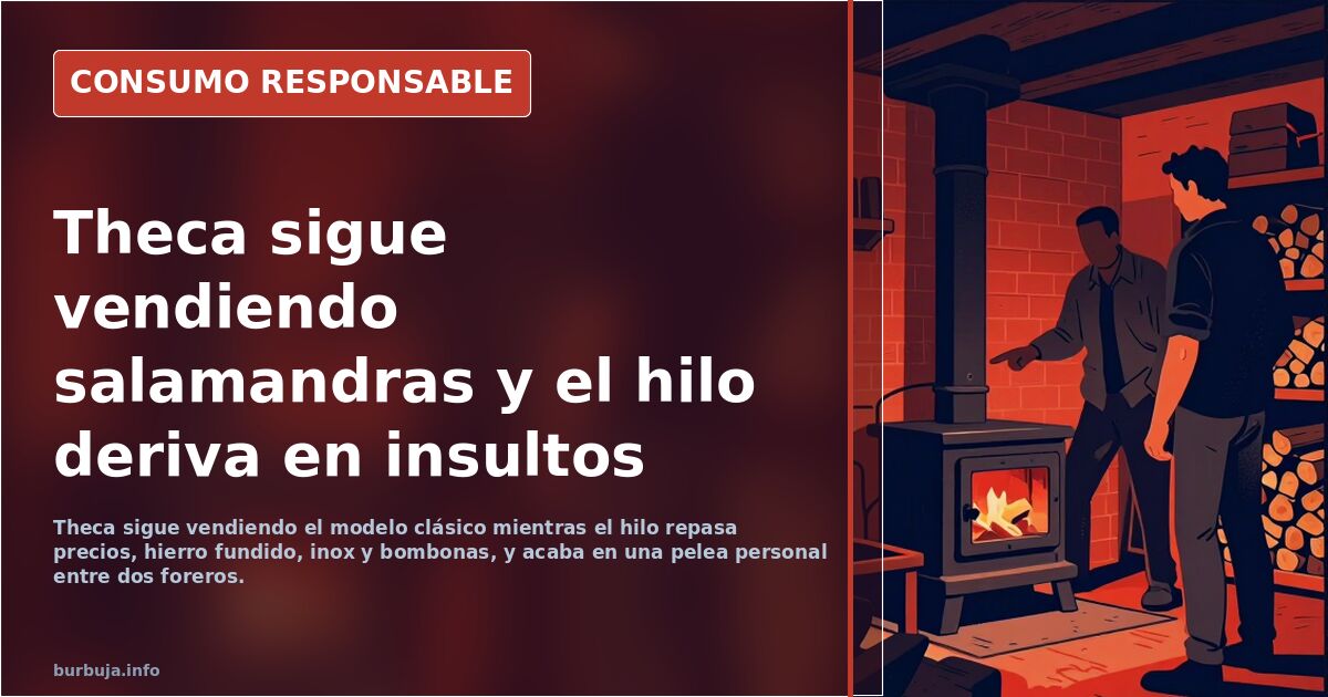Me he comprado una estufa de leña cilíndrica casi casi que de estraperlo porque las quieren prohibir.