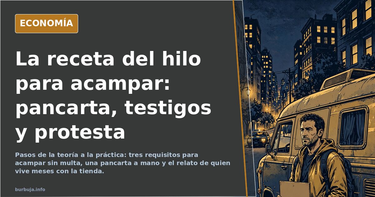 La libre acampada, es legal