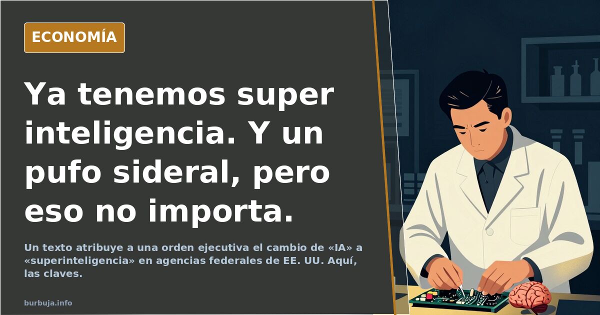 Ya tenemos super inteligencia. Y un pufo sideral, pero eso no importa.
