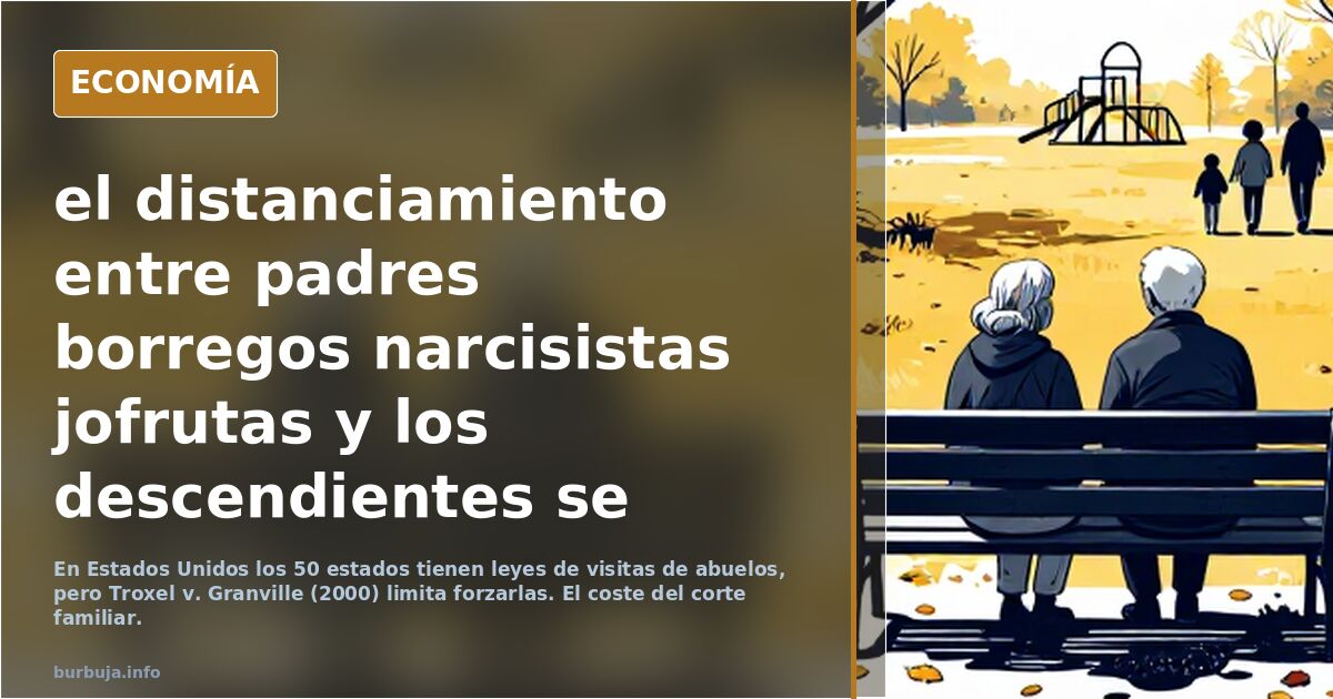 el distanciamiento entre padres borregos narcisistas me cae mals y los descendientes se está convirtiendo en tema delicado